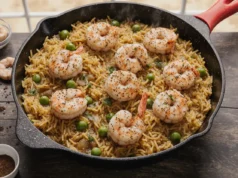 Spicy Cajun Comfort Shrimp in one pan