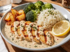 Creamy Garlic Chicken Comfort Dinner