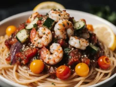 Creamy Shrimp Pasta Salad | Easy Meal Prep