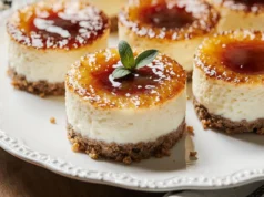 Mini Crème Brûlée Cheesecakes |Elegant Dessert