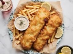 Easy Crispy Comfort Food Fish & Chips Dinner