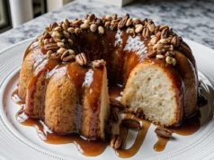 Easy Comfort Food Coffee Cake with Maple Crunch
