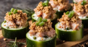 Creamy Tuna Cucumber Bites | Simple Appetizer