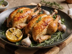 Easy Crispy Garlic Chicken Dinner