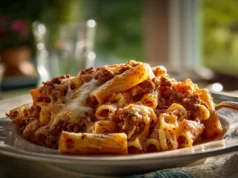 Cheesy Baked Ziti with Ground Beef