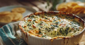 Spinach and artichoke appetizer with cheese | wonderful creamy appetizer