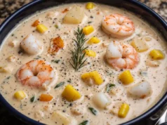 Creamy Shrimp & Corn Chowder | Cozy Classic with Coastal Flair