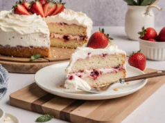 Easy Strawberry Cream Cake