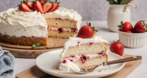 Easy Strawberry Cream Cake
