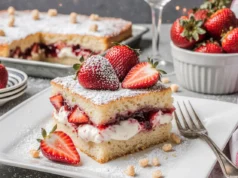 Easy Strawberry Cream Cake | Comfort Food