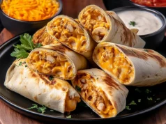 Cheesy Chicken Wraps recipe