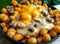 Tater Tot Breakfast Bowl with Sausage Gravy